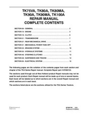 NUOVO HOLLAND TK75VA TK80A