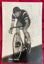 Cartolina Renzo ZANAZZI Ciclista 1953 - Autografo originale
