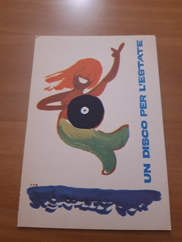Cartolina matrice disco per - cartolina,