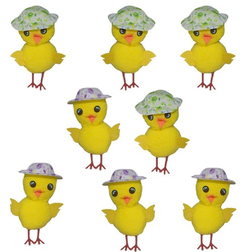 Pulcini pasquali con cappello