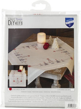 Centrotavola Prestampato Alberi Di Natale Ricamo Biancheria Da Tavola Set Fai Da