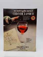 Clipping Pubblicità 1973 Se vedi il Gallo Nero è CHIANTI CLASSICO 