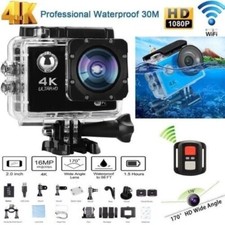 Action Camera 4K Sport Go Pro 170° Ultra HD 20MP WiFi Impermeabile Telecomando