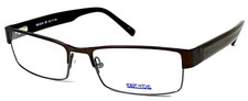 ROBERT MITCHEL RM2016 BR NOS Brown/Silver Split 55-17-145 Eyeglasses Frame