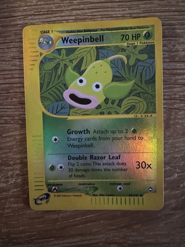 Lotto carte pokemon weepinbell - lotto,