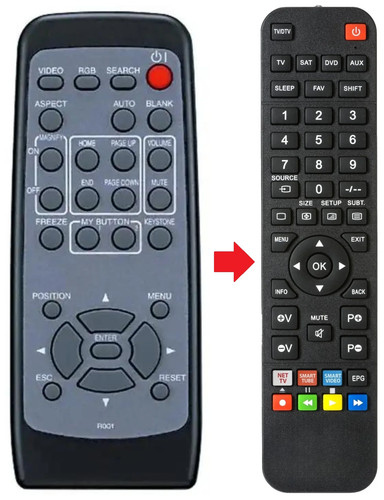 Telecomando adatto per hitachi - per,