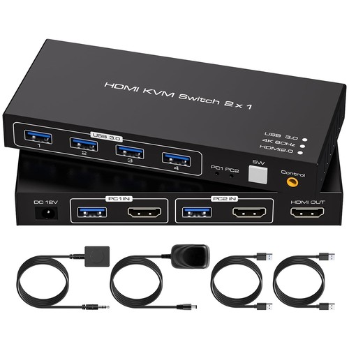 Switch kvm hdmi 4k60hz per - switch,