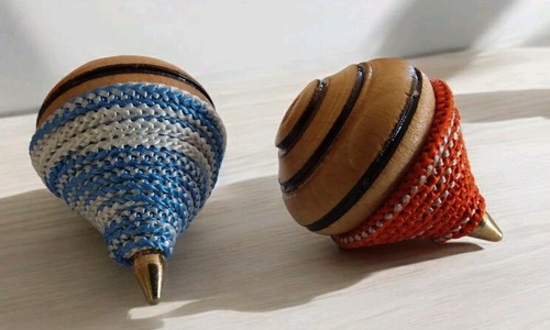 Set pezzi trottola vintage - pezzi,