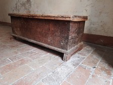 Cassapanca antica legno, metà