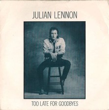 DISCO 45 Giri  Julian Lennon - Too Late For Goodbyes / Well I Don't Know