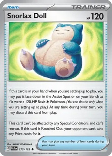 Bambola snorlax 175 182 - -, 175/182