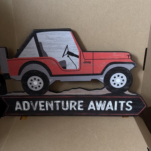 Insegna legno jeep - legno,