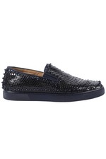 SNEAKERS CHRISTIAN LOUBOUTIN NAVY UOMO PITONE A PUNTA EU 43 UK 9 US 10