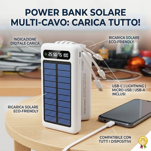 Powerbank solare 20000mah - powerbank,