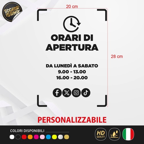 Adesivo vetrina negozio - adesivo,