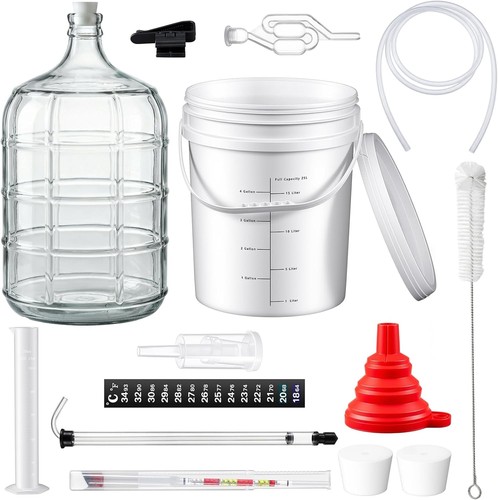 Kit vinificazione con - con, vetro