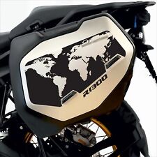 2 Adesivi compatibili valigie laterali Moto BMW R 1300 GS Planisfero Mondo G13Q