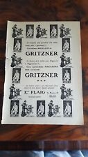 Pubblicità Advertising Werbung 1909 Macchina da cucire Gritzner    (75) ^