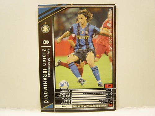 Panini wccf 2008 - panini, zlatan