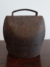 Antica Campana Campanaccio In Ferro Battuto A Mano