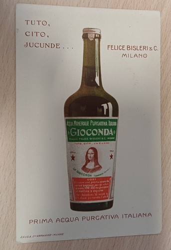 Cartolina pubblicita felice - cartolina,