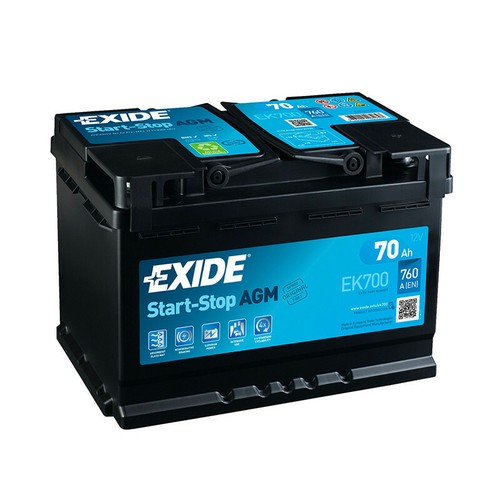 Batterie exide agm start and - exide,
