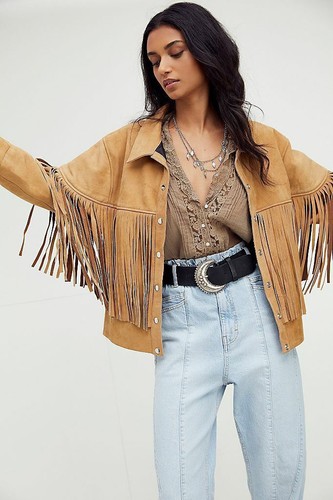 Giacca donna western - in, pelle