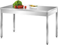 Tavolo Da Lavoro in Acciaio INOX per Cucine Professionali Bar Hotel - Profondità