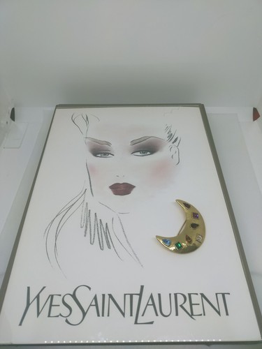 Rare broche croissant - de, lune