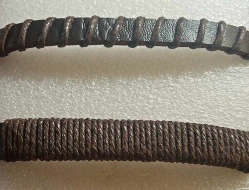 Bracciali cuoio fatti - bracciali,