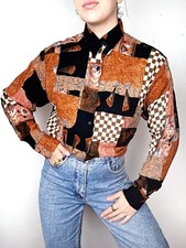Camicia Vintage Stampa Funky 80s Viscosa