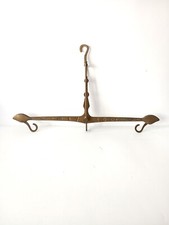 Antique Solid Brass Hanging Equal Arm Balance Scales 1736 Interior Exterior Gift