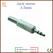 Jack audio 3.5 saldare spinotti connettori connettore maschio stereo per cuffia