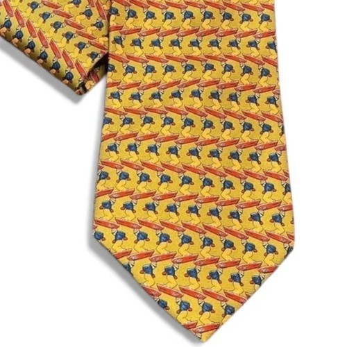 Cravatta seta vintage banana - cravatta,