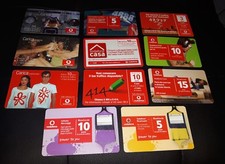 11 ricariche telefoniche Vodafone diverse