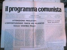 IL PROGRAMMA COMUNISTA Organo del Partito Comunista Internazionale gennaio 1978
