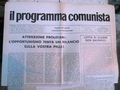 Programma comunista organo - programma,