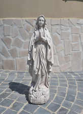STATUA SCULTURA DELLA MADONNA DI LOURDES SACRA ALT. 60 CM PER ESTERNO IN CEMENTO