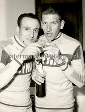 Rara foto originale, Ercole Baldini con Vittorio Adorni in maglia Cynar 1963