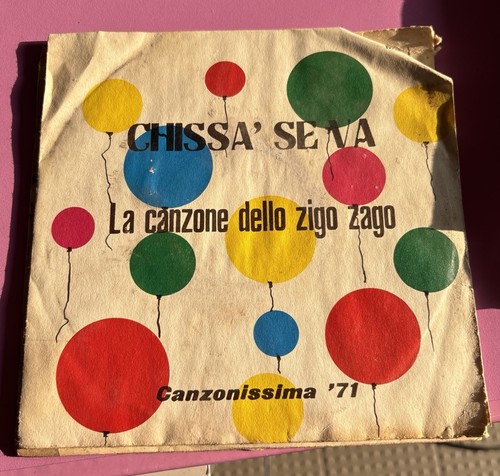 Disco giri canzonissima - disco,