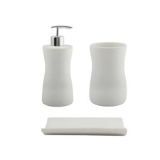 Set 3 accessori bagno in