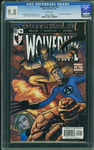 Wolverine cgc 8 marvel - wolverine,