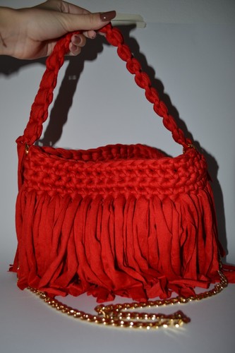 Borsa uncinetto realizzata - borsa,