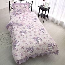 Sanrio Kuromi Ruffle Duvet Futon Pillow Sheet Cover 3-Piece Set Single SB-565-S