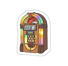 Adesivo jukebox decalcomania