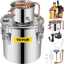 VEVOR Distillatore Alambicco 35x35cm Domestico per Vino 30L con Pompa dell'Acqua