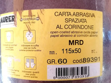2x1 Mt Tela Carta Abrasiva al Corindone Maurer in Rotolo, Mrd, H: 115mm Grana 60