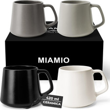 - Set Di Tazze Da Caffè (Set Di 4) / Grandi Tazze in Ceramica (420 Ml) - Tazza p