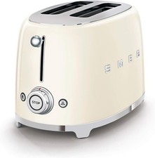 Smeg Tostapane 950W 2 Scomparti 36mm Espulsione Automatica 3 Programmi TSF01CREU