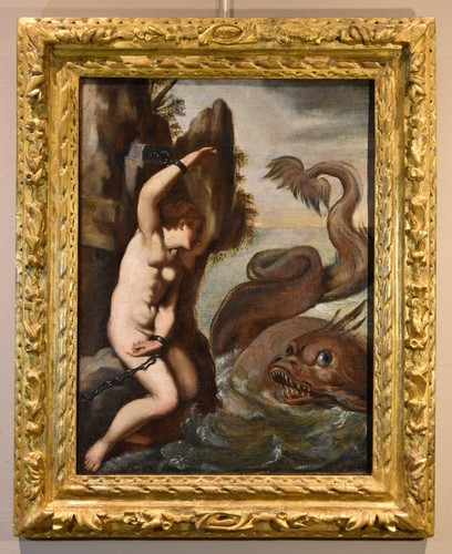 Dipinto antico andromeda - dipinto,